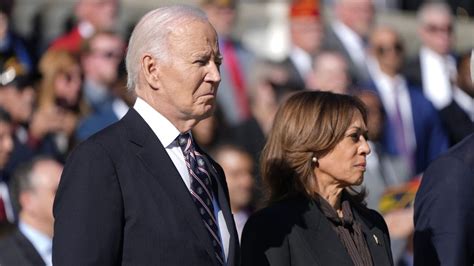 Biden Harris Appear Together For 1st Time Since Trump Win At Veterans Day Event Fox News