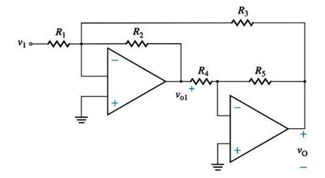 Solved Two Inverting Op Amps Are Cascaded As Shown In Figure Chegg