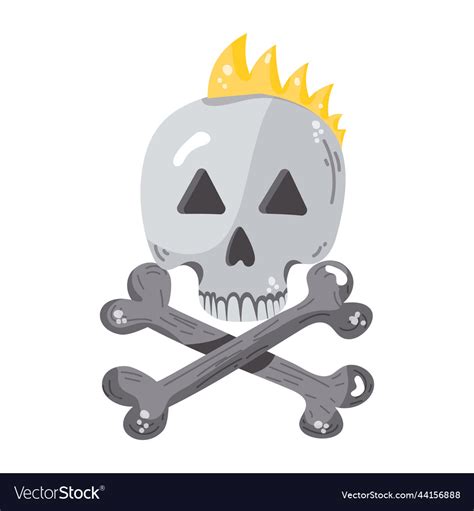 Crossbones Royalty Free Vector Image - VectorStock