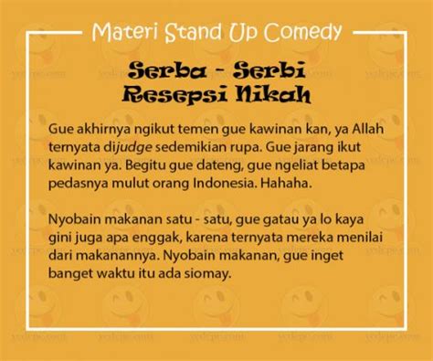 Materi Stand Up Comedy Raditya Dika - YEDEPE.COM