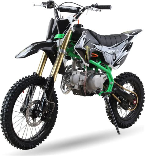 MiniRocket Motors Pitbike CRF110 125 ccm 17 14 Monster Edition zelená