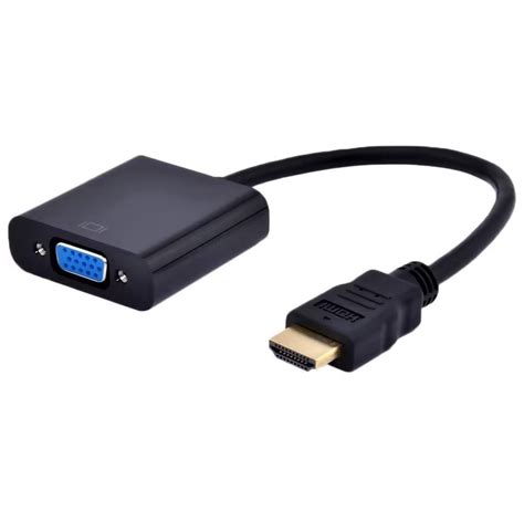 Hdmi To Vga Cable Adapter Converter 15 Pin D Sub Hdmi Gold Male To Vga Female Connector Cord