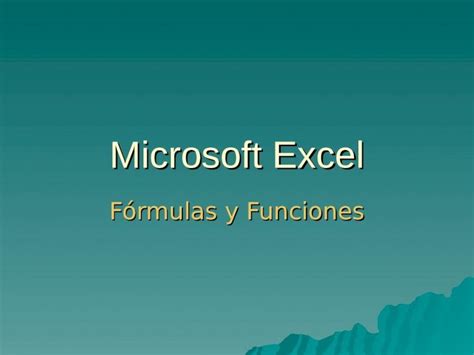 Ppt Funciones Excel Dokumen Tips