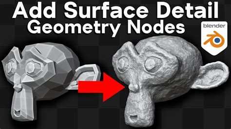 Add Surface Detail Geometry Nodes Modifier Setup Blender