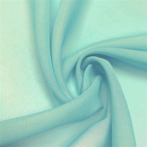 Aqua 5860 Wide 100 Polyester Soft Light Weight Sheer See Through Chiffon Fabric Sold By The