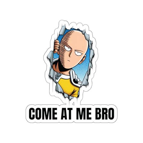 Saitama Sticker One Punch Man Sticker Anime Manga Decal Etsy