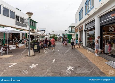 Shopping Streets Of Playa Blanca Playa Blanca Is The Southernmost Town