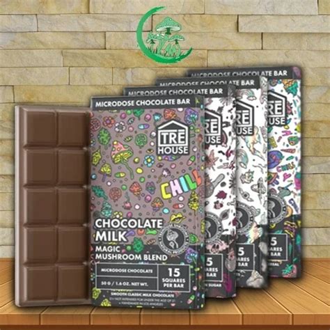 Tre House Magic Mushroom Microdose Chocolate Bar Great Mushroom Shop