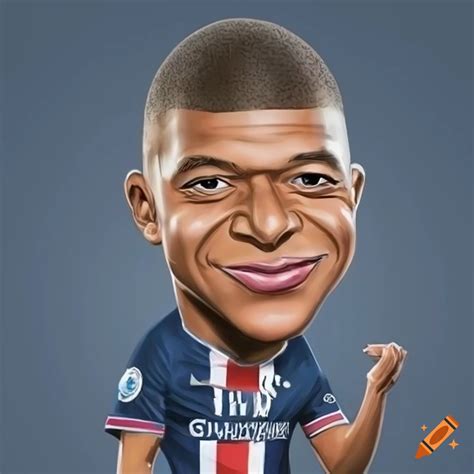 Caricature Of Kylian Mbappe On Craiyon