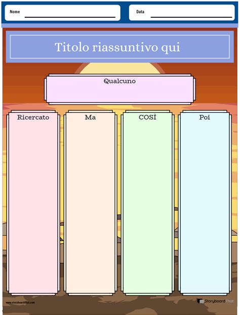 Riepilogo Verticale A Colori 2 Storyboard Por It Examples