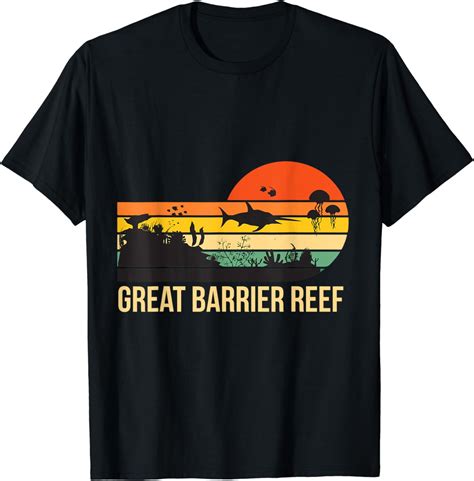 Great Barrier Reef Souvenir Diving Australia Coral Reef T Shirt