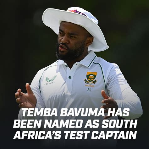 The Cricketer On Twitter Temba Bavuma Has Been Named As South