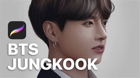 Drawing Bts Jungkook Ipad Procreate 방탄소년단 정국 아이패드 드로잉 프로크리에이트