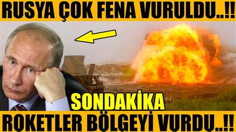 sondakika RUSYA ÇOK FENA VURULDU ROKETLER PEŞ PEŞE HAVALANDI