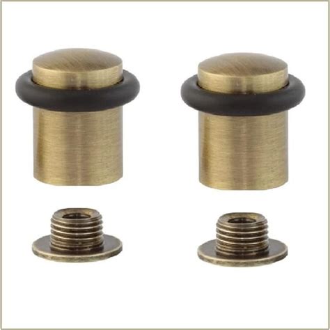 Lot de 2 butées pour porte en laiton dimensions 27 x 29 x 20 mm