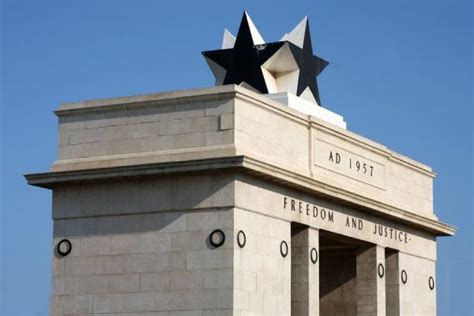 Close Up Of Independence Arch Independence Square Accra Travel