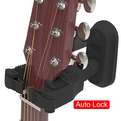 Soporte de pared para guitarra sistema de bloqueo automático para