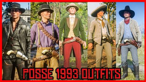 Red Dead Online Requested Outfits 194 Posse 1993 Outfits Youtube