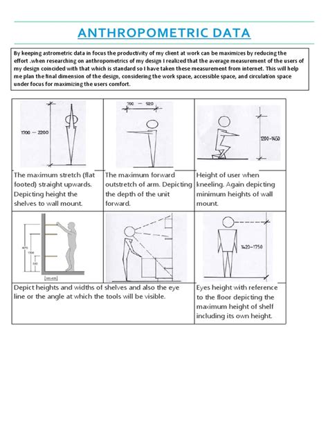 Anthropometric Data | PDF