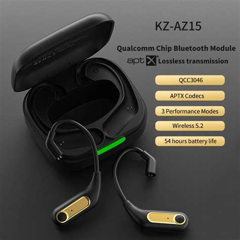 KZ AZ15 Upgrade Wireless Headphones Bluetooth Compatible 5 2 Cable