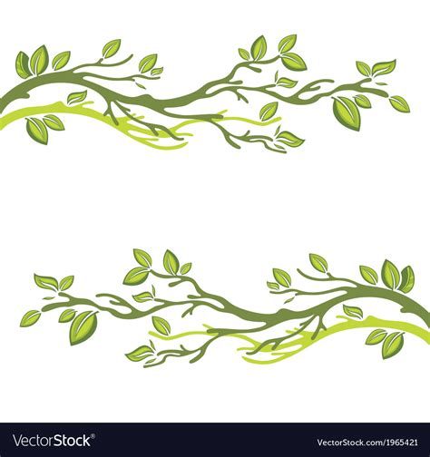 Green leaves Royalty Free Vector Image - VectorStock