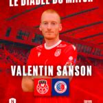 Valentin Sanson Diable du match face à Châteauroux FC Rouen 1899