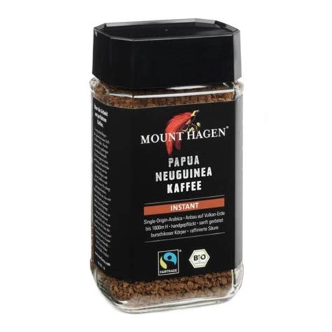 Mount Hagen Bio Instant Kaffee G Im Glas