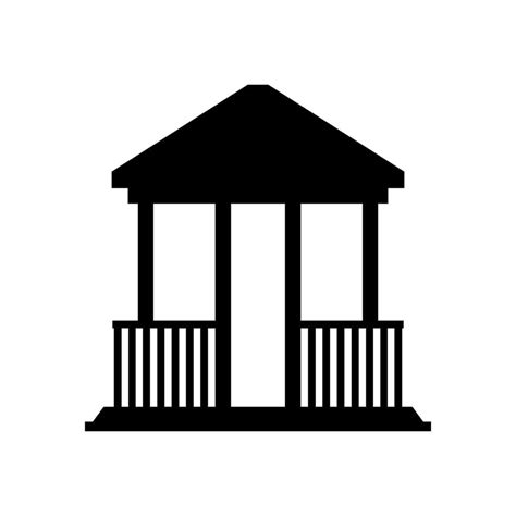 Gazebo on white background 42341012 Vector Art at Vecteezy