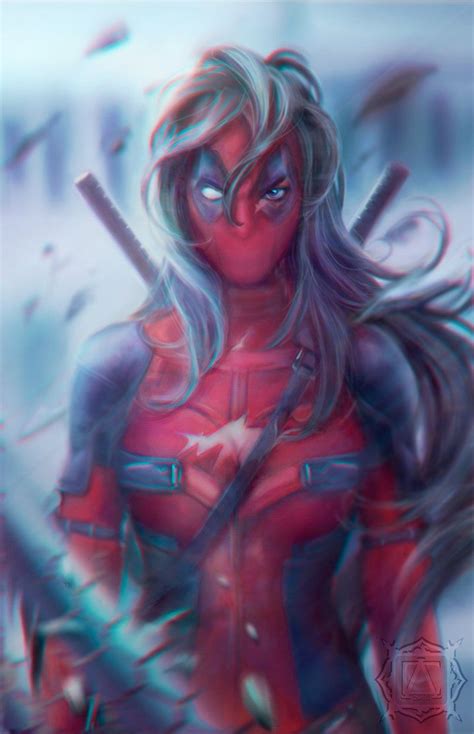 #Lady #Deadpool #Fan #Art. (Deadpool Women) By: Furituri. (THE * 5 ...