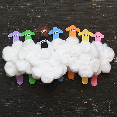 Craft Stick Flock of Sheep | Fun Family Crafts