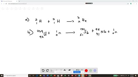 Solved Complete And Balance The Nuclear Equations For The Following