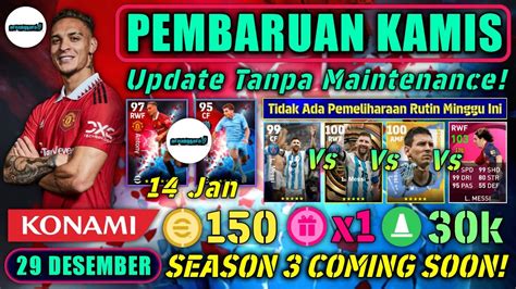 Pembaruan Kamis Desember Update Tanpa Maintenance Koin Emas