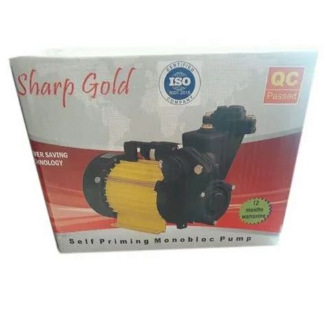 0 5 HP Sharp Gold Self Priming Monoblock Pump At Rs 2400 Box In