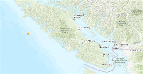 Offshore earthquake strikes west of Vancouver Island on May 9 | Georgia ...