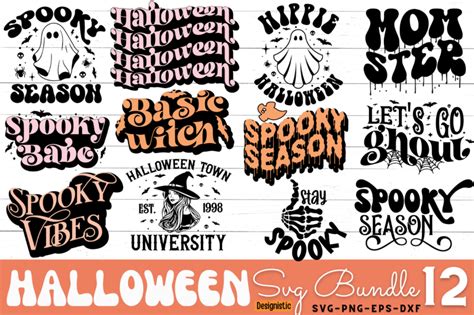 Mega Retro Halloween Svg Bundle By Designs Dark Thehungryjpeg