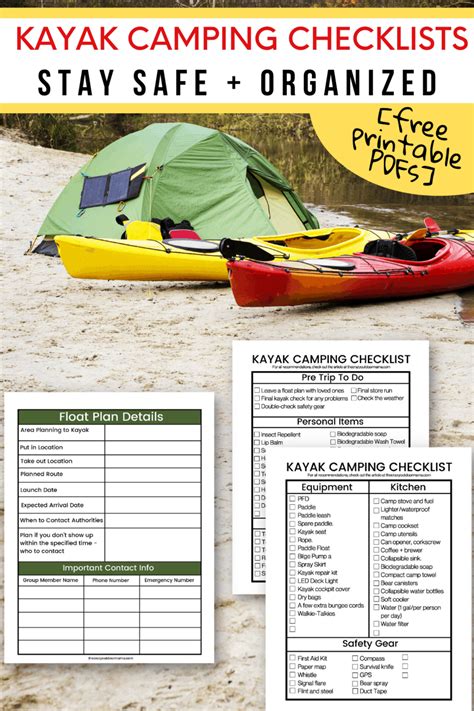 Ultimate Kayak Camping Checklist + FREE Downloadable Gear Lists – The ...