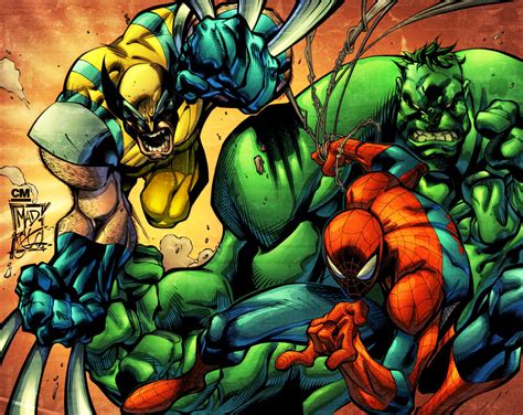 BA- Spider-man, Hulk, Wolverine by Creation-Matrix on DeviantArt