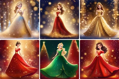 Elegant Christmas Princess Graphic by SOULLuc Creations · Creative Fabrica