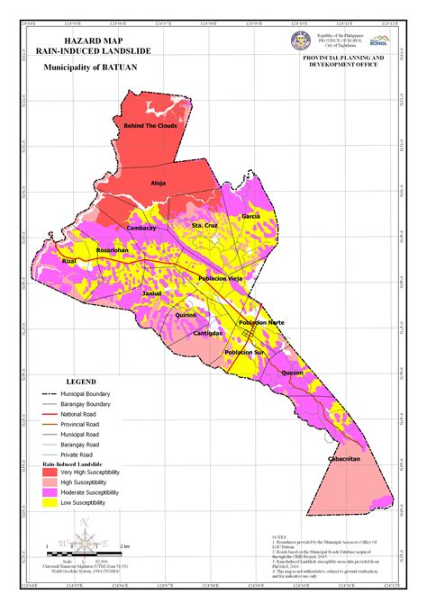 Rain Induced Landslide Map Ppdo Bohol