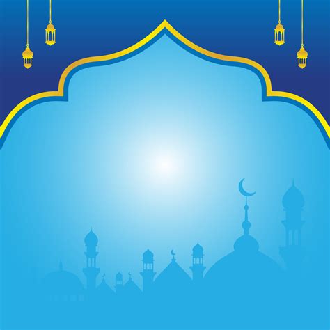 Simple Blue Islamic Background Element Design Vector 34949605 Vector