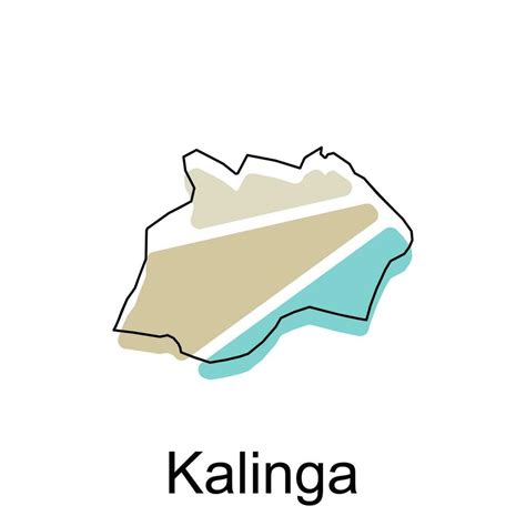 Map of Kalinga geometric design, World Map International vector ...