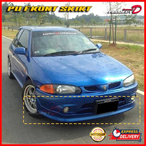 Ready Stockmdm Proton Wira C Satria Purta Pu Front Skirt Se