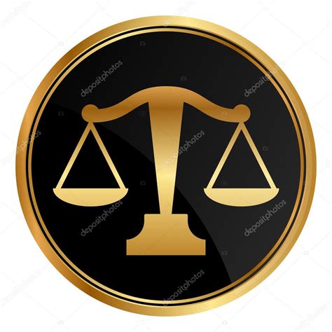 Vector Justice Scales Icon Stock Vector By Yuliaglam