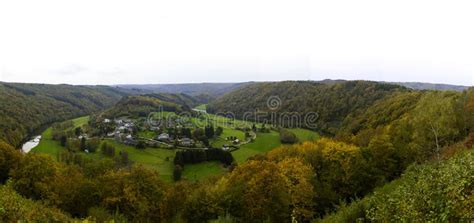 Paysage Dans Les Ardennes Belges En Automne Photo Stock Image Du