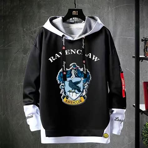 Harry Potter Cosplay Sudadera Con Capucha Hogwarts Ravenclaw Hufflepuff