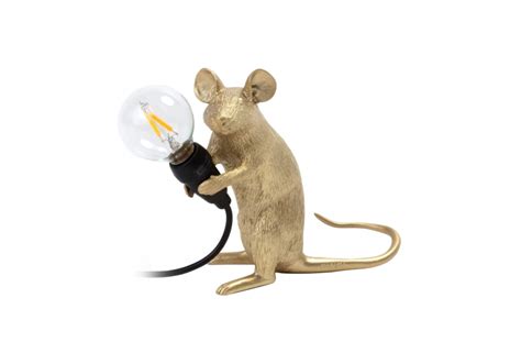 Mouse Gold Seletti Table Lamp Milia Shop