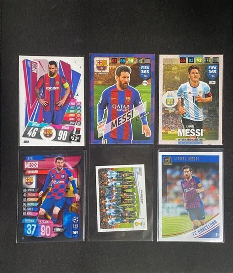 Lionel Messi Topps Panini Card Lot Ronaldo Messi Soccer Cards Match