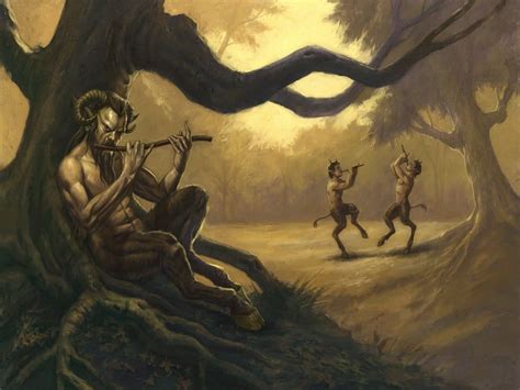 Painting, mythology, Satyr, fantasy art HD wallpaper | Wallpaper Flare