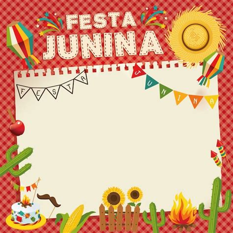 Premium Vector Festa Junina Brazil June Festival Retro Poster Of