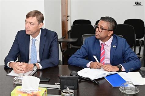 Eu Ambassador Pays Courtesy Call On Minister Koonjoo Shah